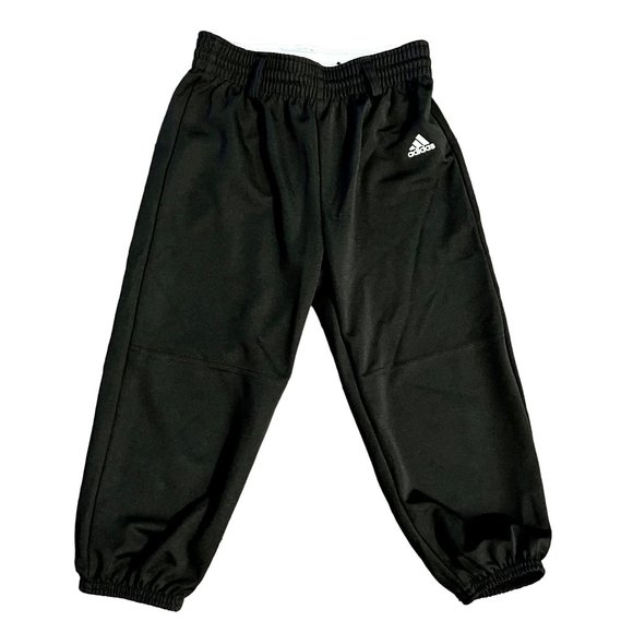 Adidas Black Elastic Waist Jogger Pants Kid's Size Small S - Picture 4 of 4